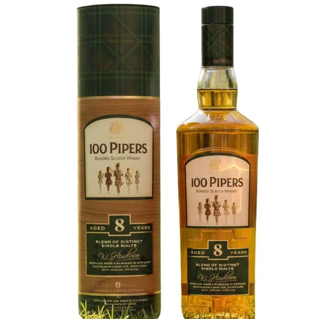 Seagram's 100 Pipers Blended Malt Scotch Whisky Aged 8 Years