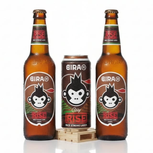 Bira 91 Rise Premium Rice Strong Lager