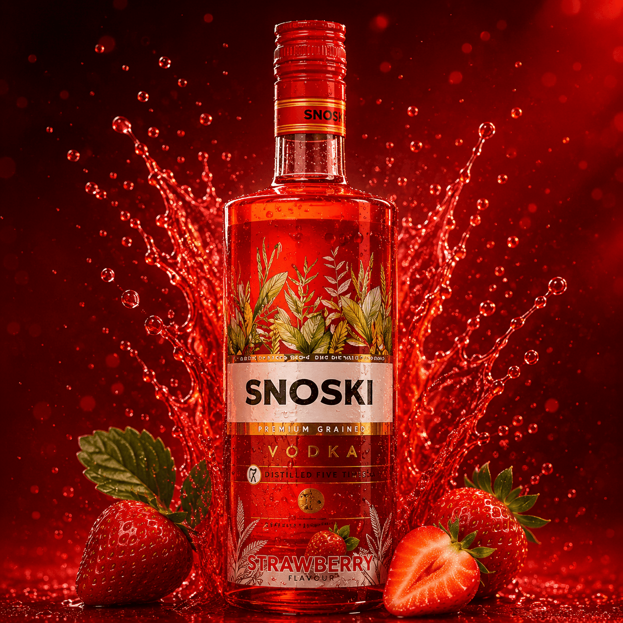 Snoski Premium Crafted Vodka Cranberry