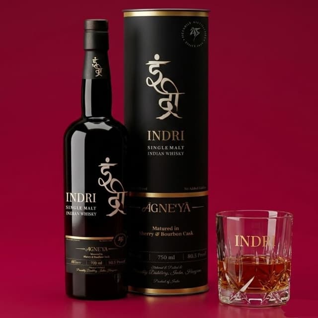 Indri Agneya Lightly Peated Single Malt
