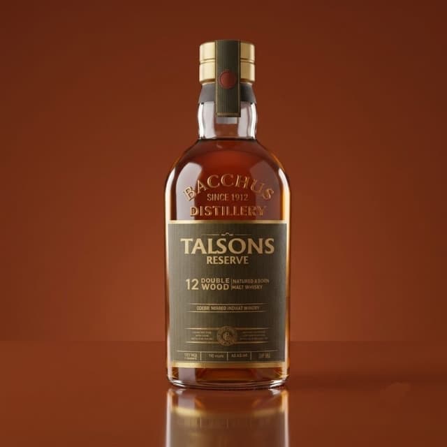 Talsons Reserve 12 Double Wood Matured Indian Malt Whisky