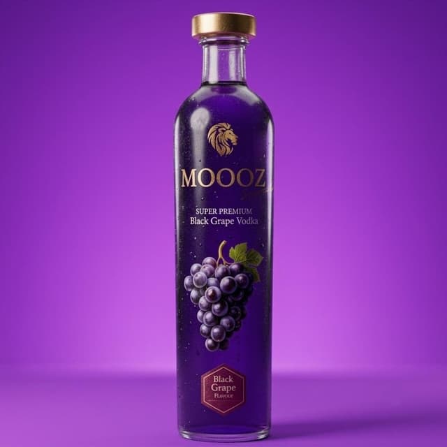 Moooz Sparkle Black Grape Vodka