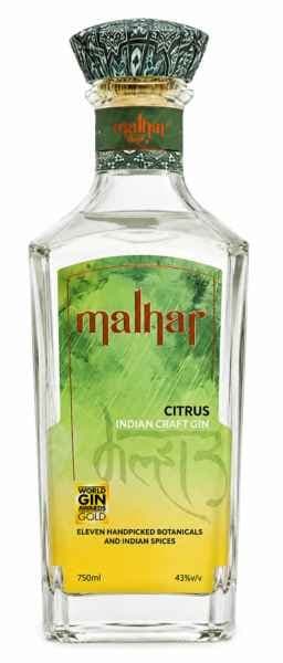 Malhar Citrus Indian Craft Gin