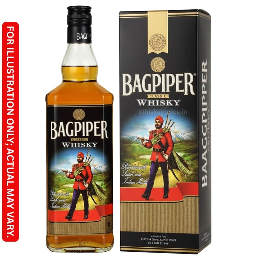 Bagpiper Classic Whisky Price in India  | 750ml | Tasting Notes