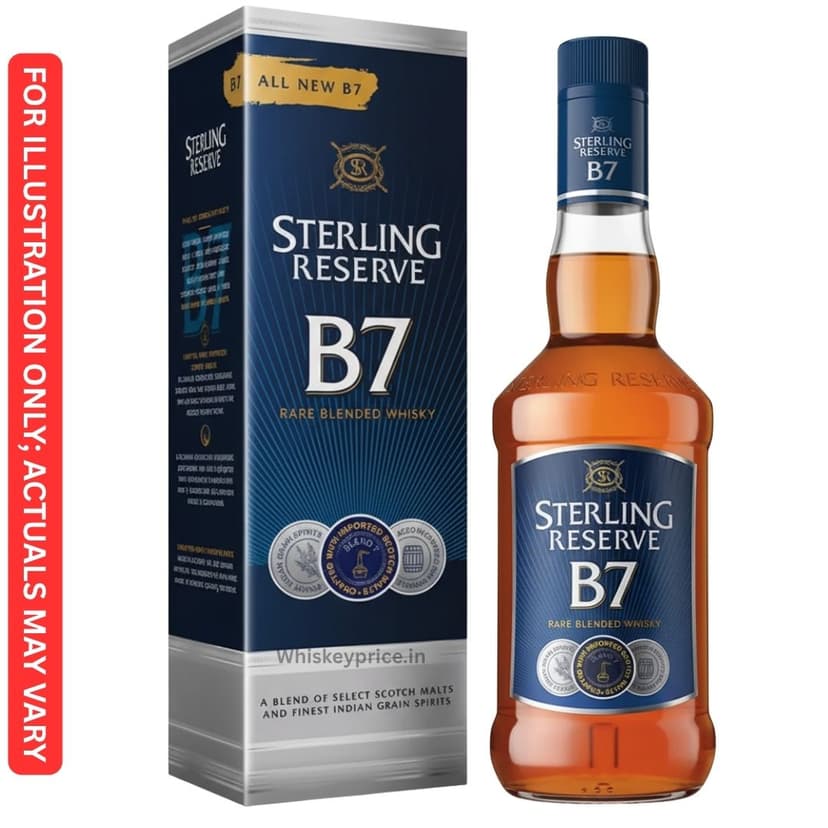 Sterling Reserve B7 Whisky price in Kolkata | 750ml | Review