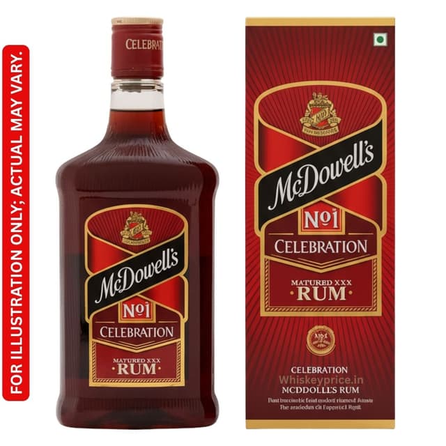 McDowell's No.1 Celebration 180ml Rum Price in India |