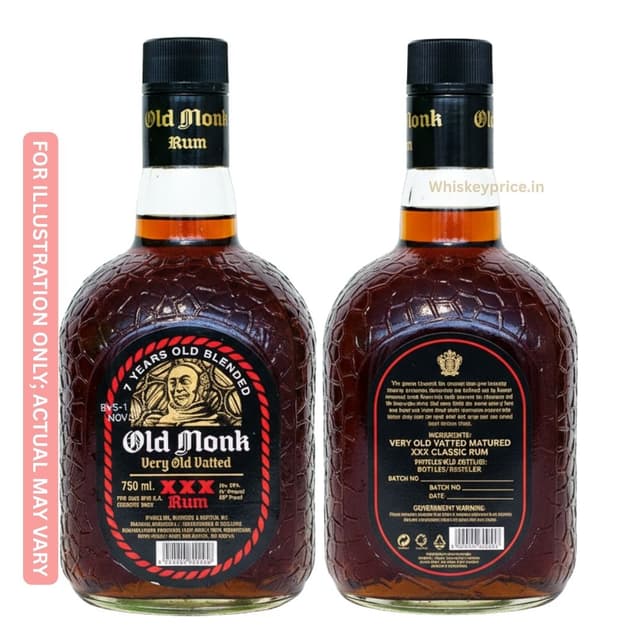 Old Monk Very Old Vatted XXX Classic Rum 2026 Price In India