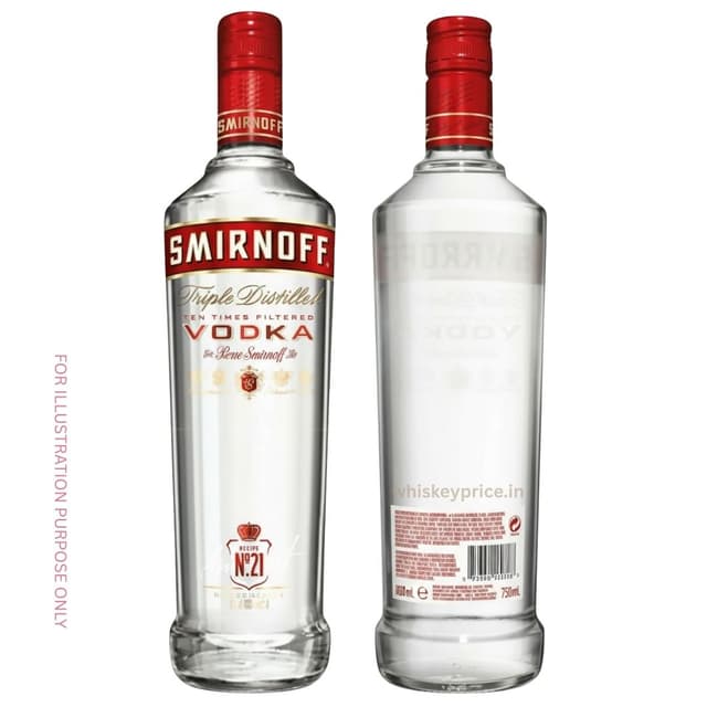 Smirnoff Triple Distilled Vodka Updated 2026 Price In India