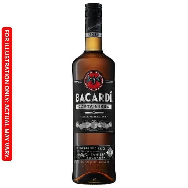 Bacardi Carta Negra Black Rum Updated 2026 Price in India