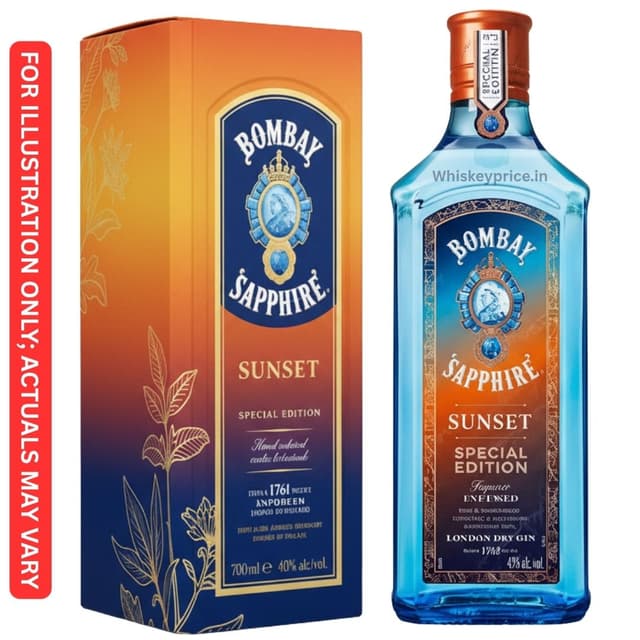 Bombay Sapphire Sunset Gin price in Kolkata| 750ml |