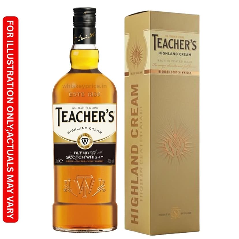 Teacher’s Highland Cream Whisky Price in Delhi | 750ml |