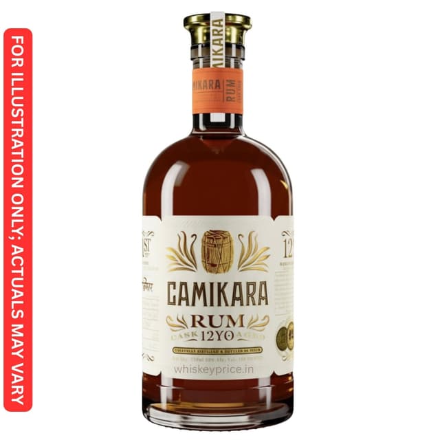 Camikara 12 year old rum price Haryana | Review | Tasting Notes