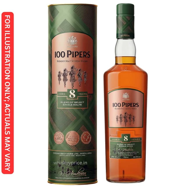 100 Pipers Blended Malt Scotch Whisky in Chandigarh| Tasting Notes |