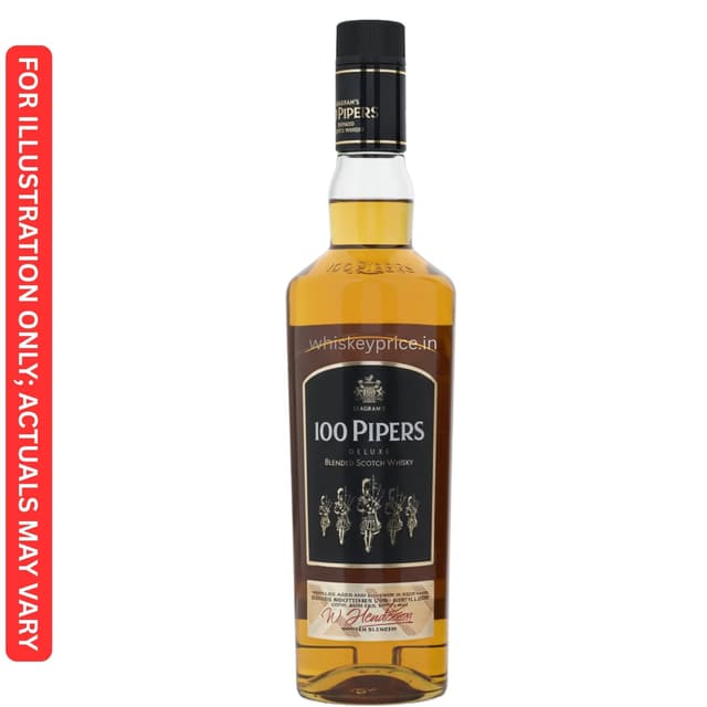100 Pipers Deluxe Blended Scotch Whisky price in Chandigarh