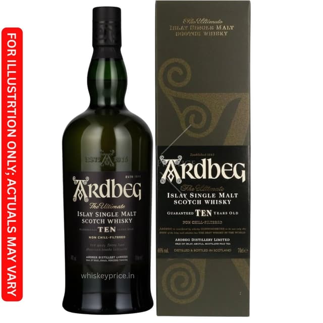 Ardbeg 10 Year Old Price in Kolkata  | 700ml | Tasting Notes