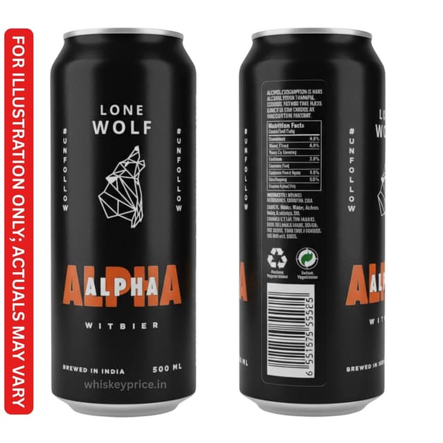 Lone Wolf Alpha Beer Price in Delhi | 500ml | 330ml |