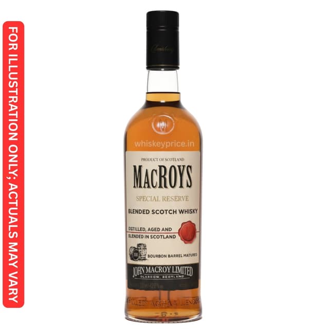 MacRoys Special Reserve Whisky Price in Delhi | 750ml |