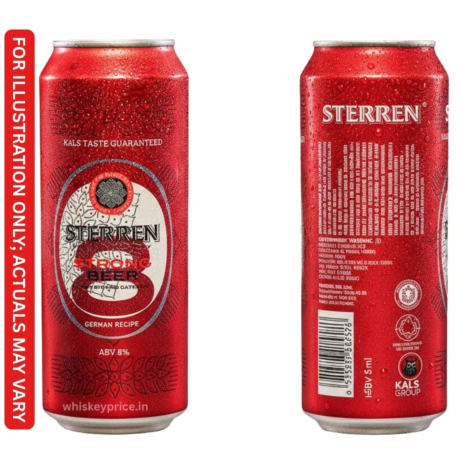 Sterren 8 Premium Recipe Strong Beer Price in Delhi | 500ml |