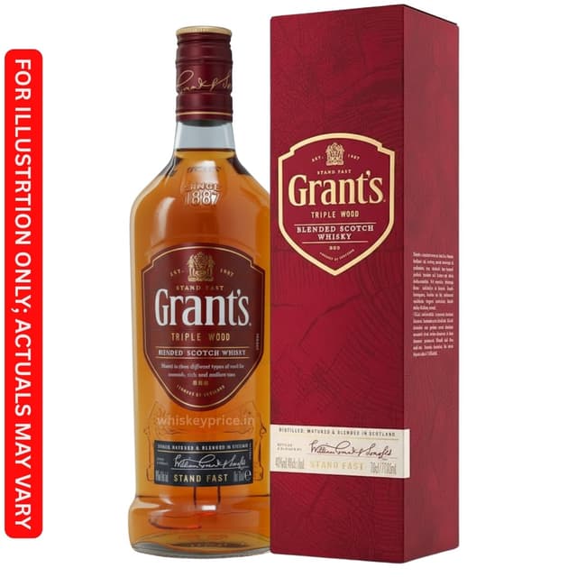 Grant’s Triple Wood Whisky Price in Kolkata | 750ml | Tasting Notes