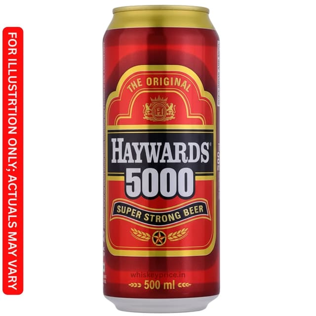 Haywards 5000 Strong Beer Price in Kolkata | 300ml | 500ml |