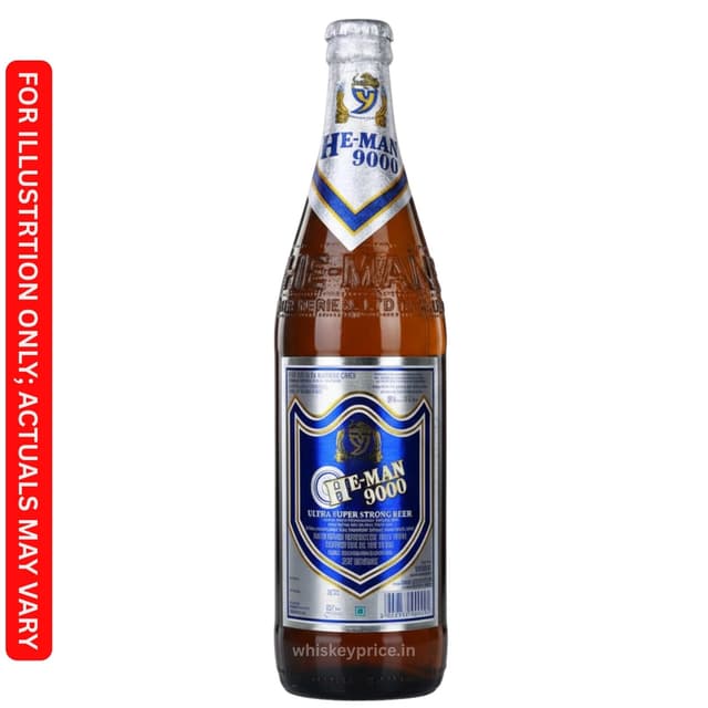 HE-MAN 9000 Ultra Strong Beer price in Kolkata | 650ml |
